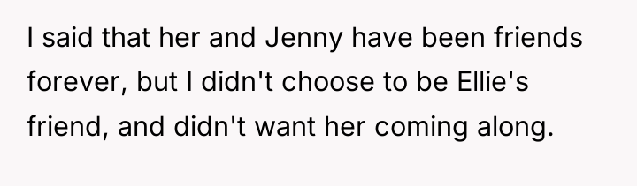 I said that her and Jenny have been friends forever,...