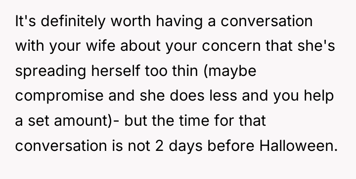 It's definitely worth having a conversation with your wife about...