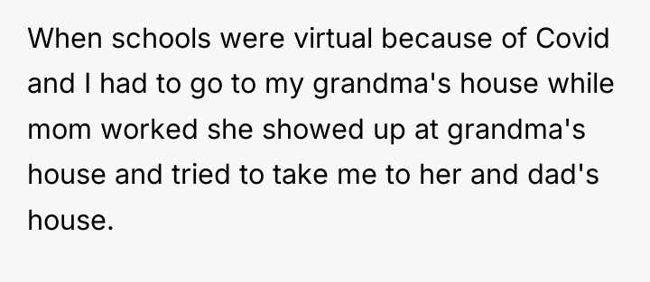 When schools were virtual because of Covid and I had...