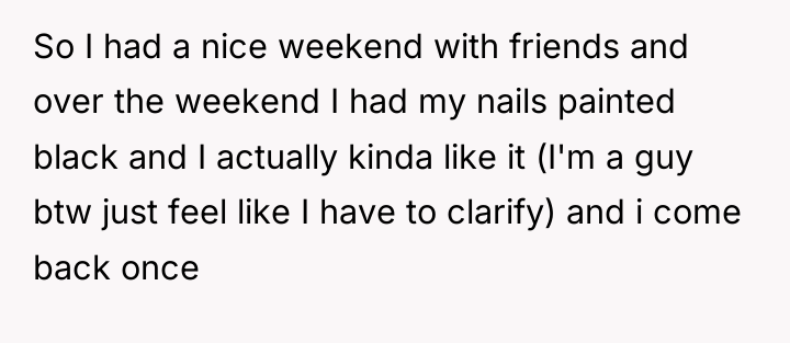 So I had a nice weekend with friends and over...