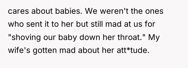 cares about babies. We weren't the ones who sent it...