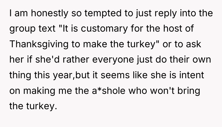 I am honestly so tempted to just reply into the...