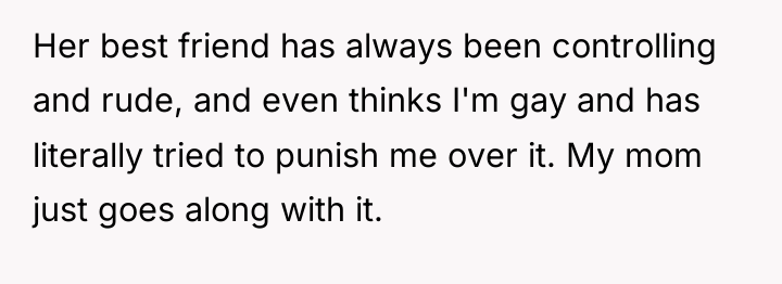 Her best friend has always been controlling and rude, and...