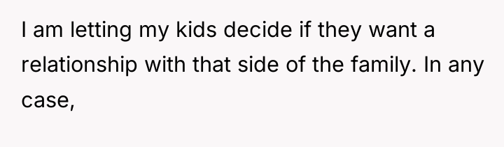 I am letting my kids decide if they want a...