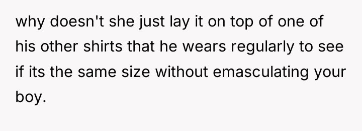 why doesn't she just lay it on top of one...