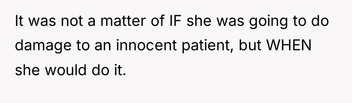 It was not a matter of IF she was going...