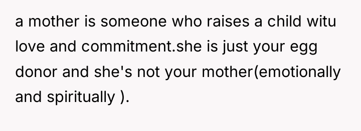 a mother is someone who raises a child witu love...