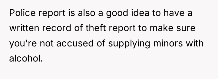 Police report is also a good idea to have a...