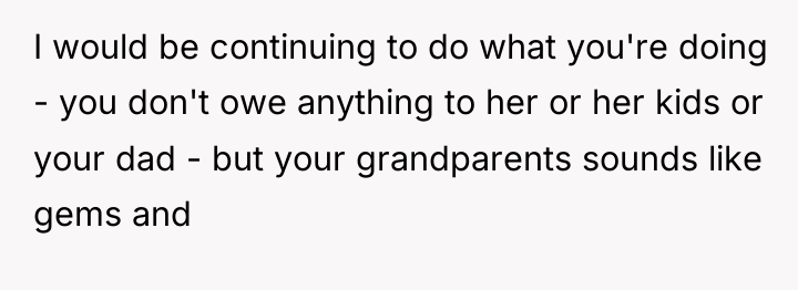 I would be continuing to do what you're doing -...