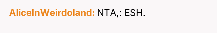 AliceInWeirdoland NTA,: ESH.