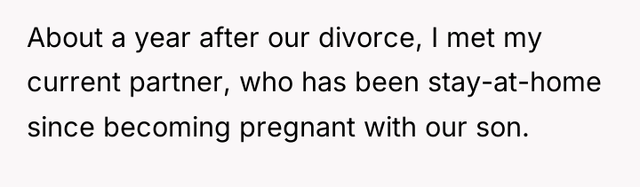 About a year after our divorce, I met my current...