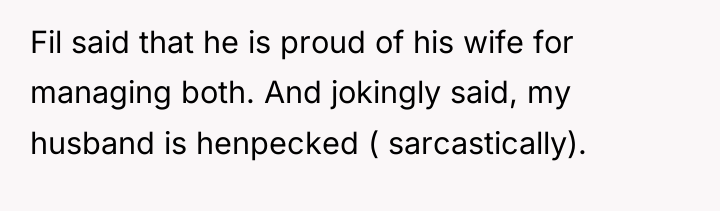 Fil said that he is proud of his wife for...