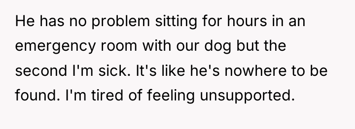 He has no problem sitting for hours in an emergency...