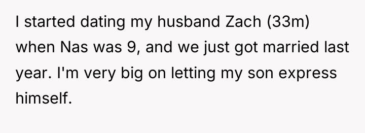 I started dating my husband Zach (33m) when Nas was...