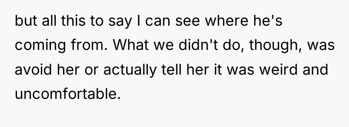 but all this to say I can see where he's...