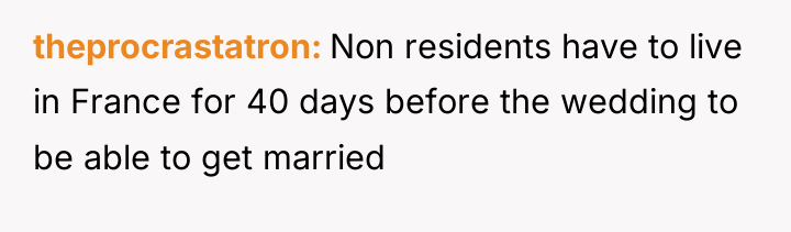 theprocrastatron Non residents have to live in France for 40...