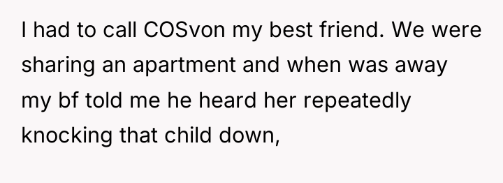 I had to call COSvon my best friend. We were...