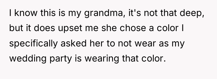 I know this is my grandma, it's not that deep,...