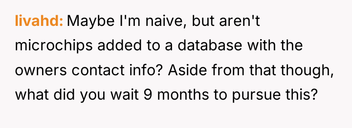 livahd Maybe I'm naive, but aren't microchips added to a...