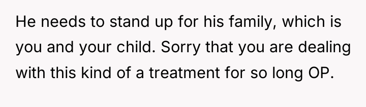 He needs to stand up for his family, which is...