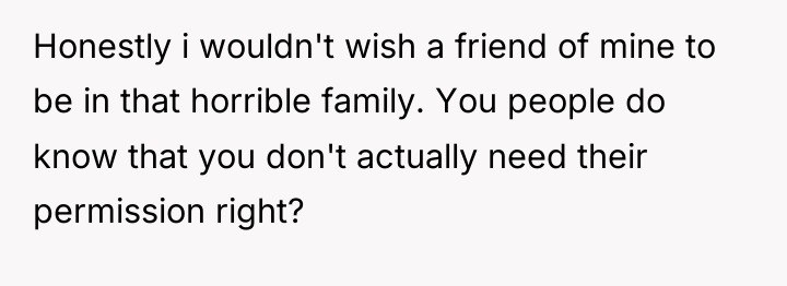 Honestly i wouldn't wish a friend of mine to be...