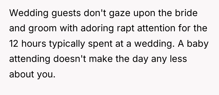 Wedding guests don't gaze upon the bride and groom with...