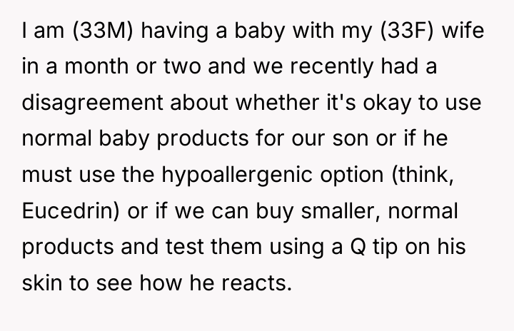 I am (33M) having a baby with my (33F) wife...