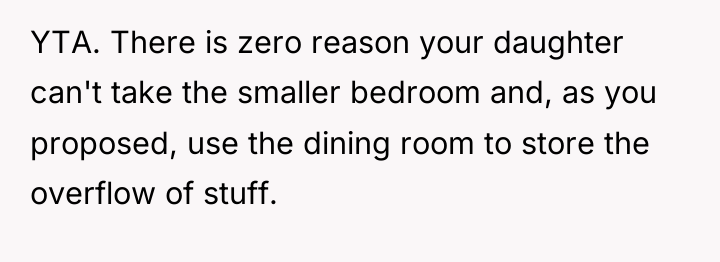 YTA. There is zero reason your daughter can't take the...