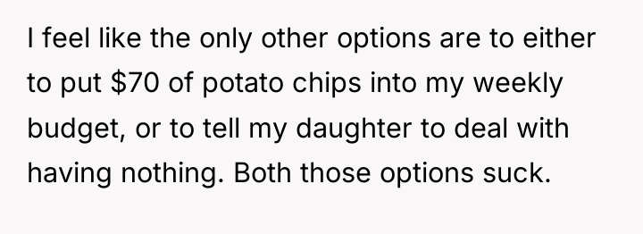I feel like the only other options are to either...