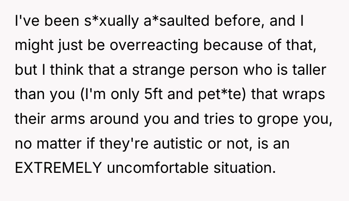 I've been s*xually a*saulted before, and I might just be...