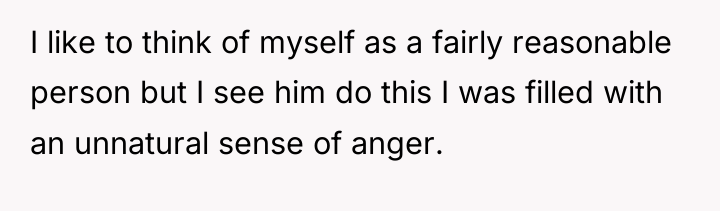 I like to think of myself as a fairly reasonable...