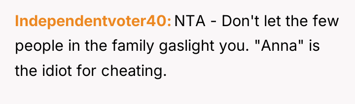 Independentvoter40 NTA - Don't let the few people in the...
