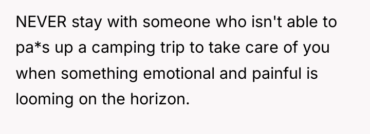 NEVER stay with someone who isn't able to pa*s up...