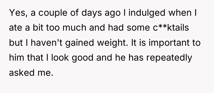 Yes, a couple of days ago I indulged when I...