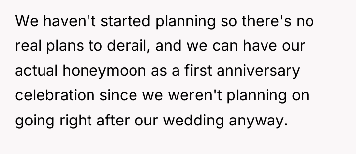 We haven't started planning so there's no real plans to...