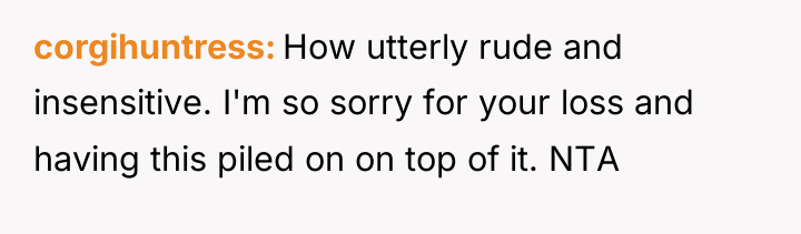 corgihuntress How utterly rude and insensitive. I'm so sorry for...