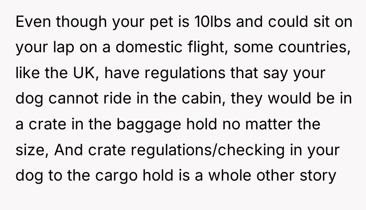 Even though your pet is 10lbs and could sit on...
