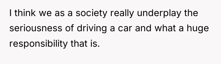 I think we as a society really underplay the seriousness...