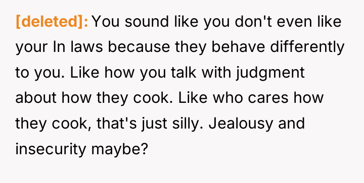 [deleted] You sound like you don't even like your In...