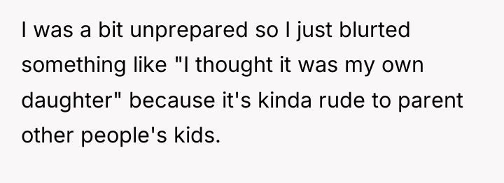 I was a bit unprepared so I just blurted something...
