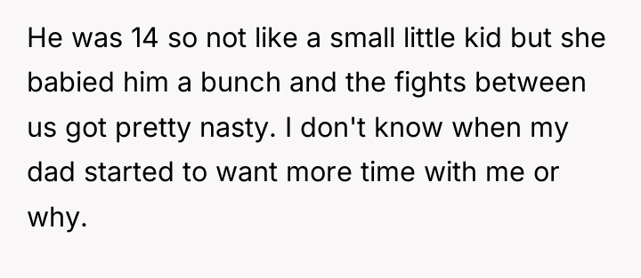 He was 14 so not like a small little kid...