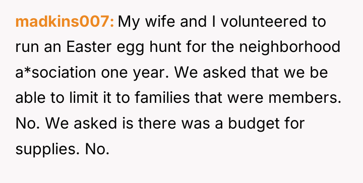 madkins007 My wife and I volunteered to run an Easter...