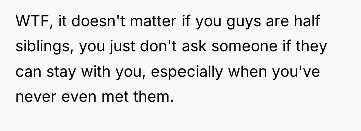 WTF, it doesn't matter if you guys are half siblings,...