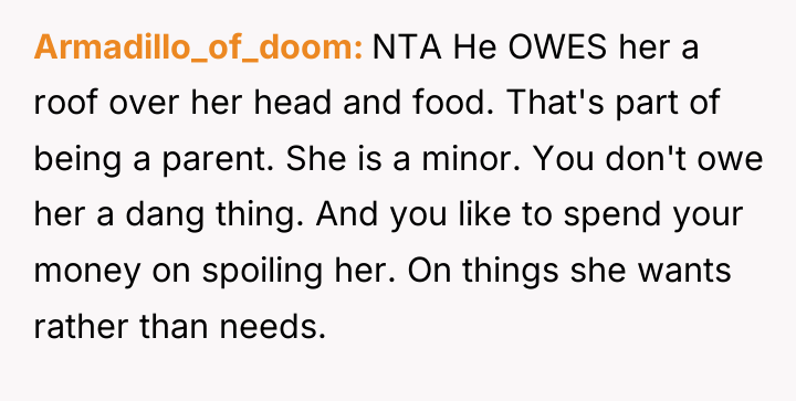 Armadillo_of_doom NTA He OWES her a roof over her head...