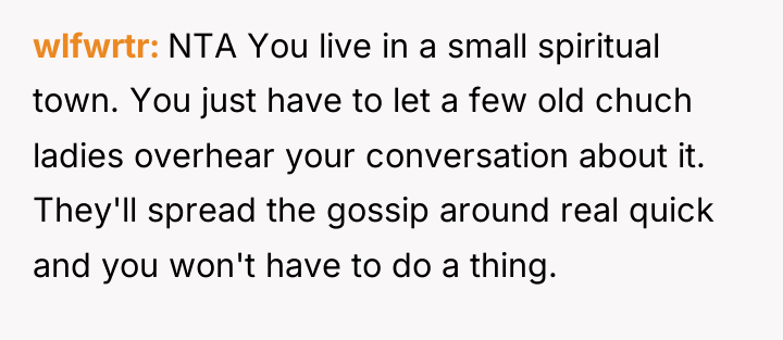 wlfwrtr NTA You live in a small spiritual town. You...