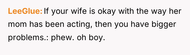 LeeGlue If your wife is okay with the way her...