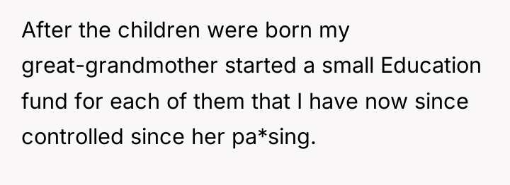 After the children were born my great-grandmother started a small...