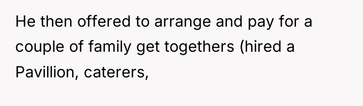 He then offered to arrange and pay for a couple...
