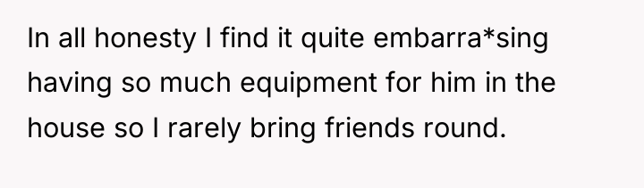 In all honesty I find it quite embarra*sing having so...