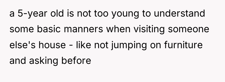 a 5-year old is not too young to understand some...